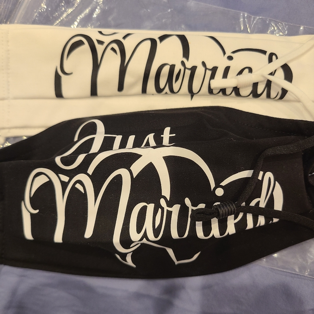Brand New "Just Married" Mask